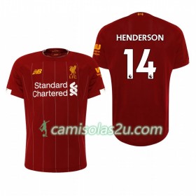 Camisolas de Futebol Liverpool Jordan Henderson 14 Equipamento Principal 2019/20 Manga Curta